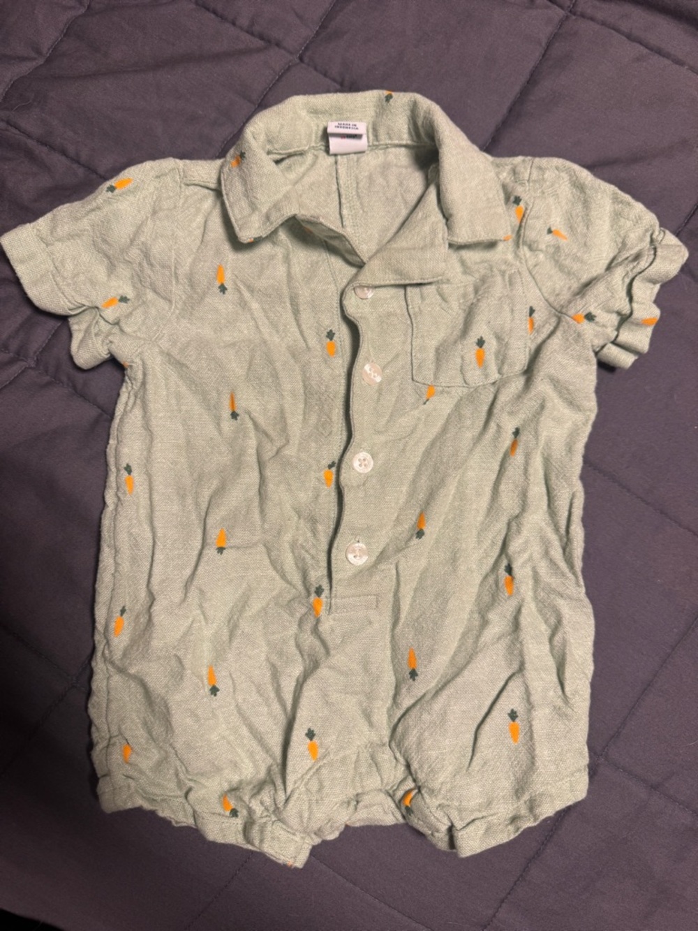 Old Navy Carrot Romper 6-12M